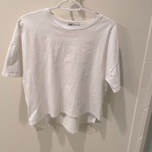 Zara white top